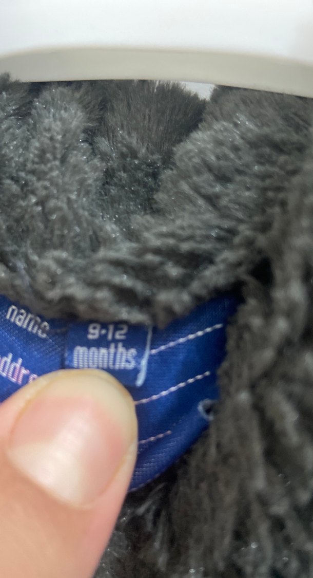 Kız Çocuk Gri Peluş Ceket - Görsel 3