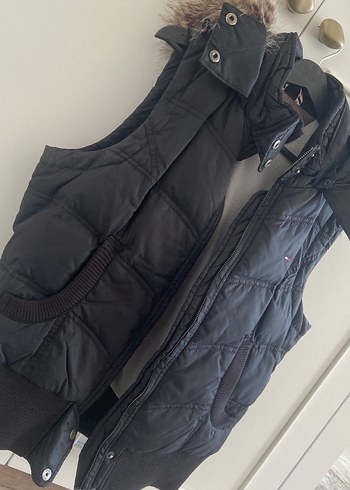 Siyah Fermuarlı Kadın Yelek - Görsel 3