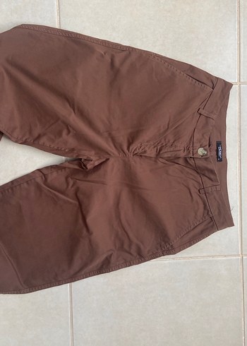 Kahverengi kadın Regular Fit Midi Pantolon - Görsel 5