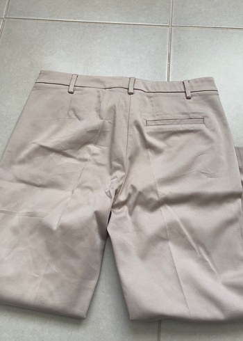 Bej Kadın Pamuk Kumaş Pantolon - Görsel 6