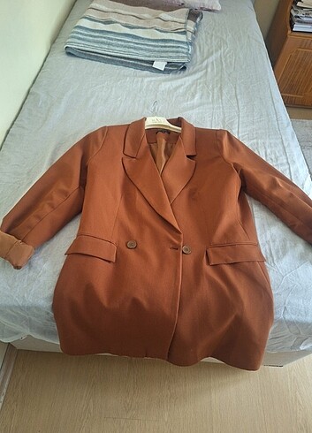 Blazer ceket kiremit rengi