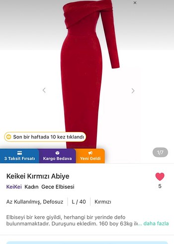 l Beden Kırmızı Drapeli Midi Kadın Tulum