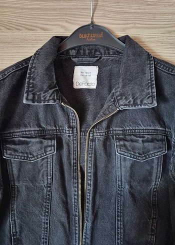 Defacto Siyah Denim Ceket