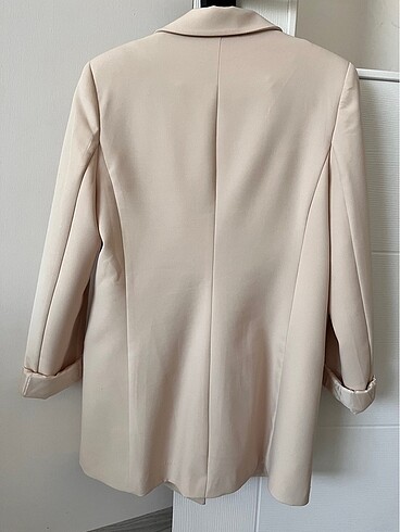 Trendyol & Milla Bej Rengi Oversize Blazer Ceket