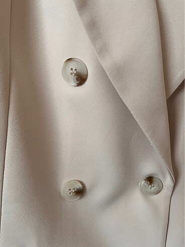 m Beden Bej Rengi Oversize Blazer Ceket