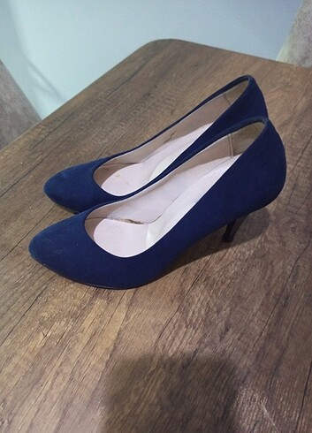 Zara Topuklu ayakkabı 37 numara lacivert renk 