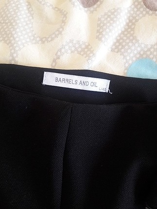 l Beden siyah Renk ıspanyol paca pantolon