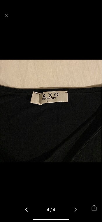 l Beden siyah Renk Oxxo askılı bluz