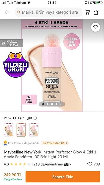  Beden Renk maybelline perfector 4in1glow