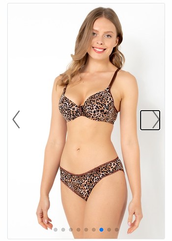 Leopar Desenli Minimalist Midi Sütyen