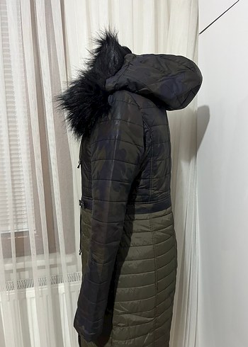 Kürk Detaylı kadın mont NİHAN - Görsel 6