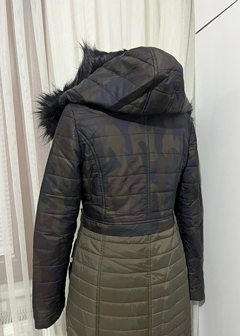 Kürk Detaylı kadın mont NİHAN - Görsel 7