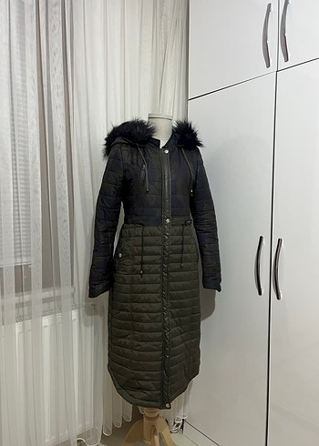 Kürk Detaylı kadın mont NİHAN - Görsel 2