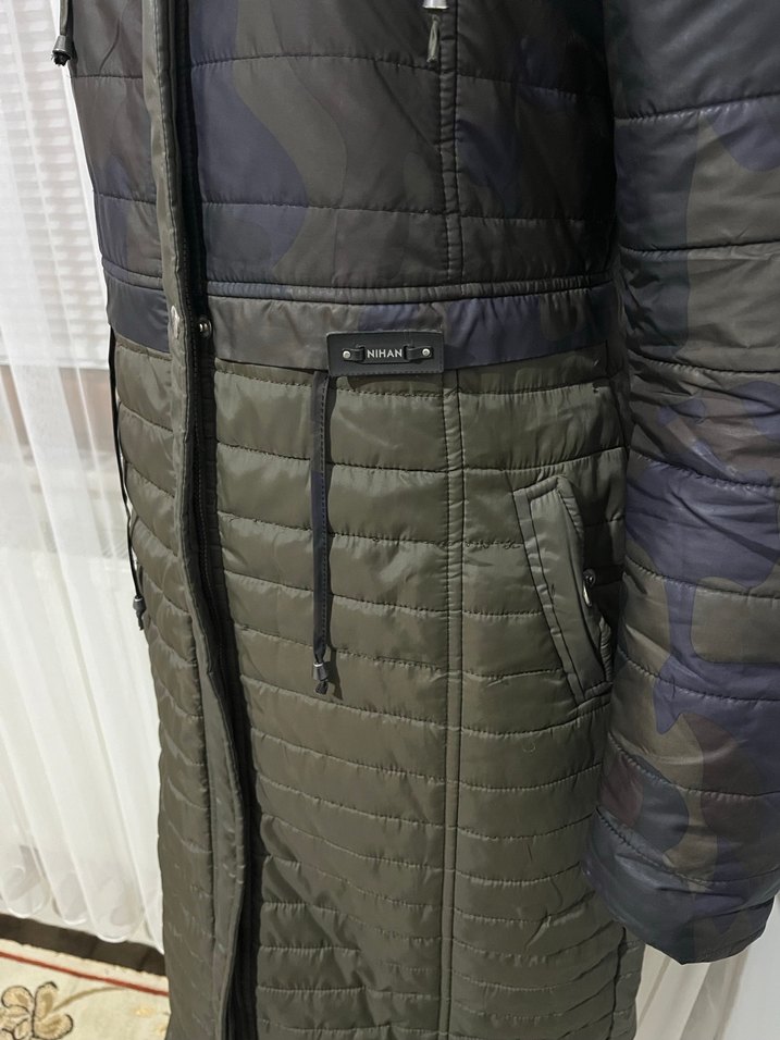 Kürk Detaylı kadın mont NİHAN - Görsel 4