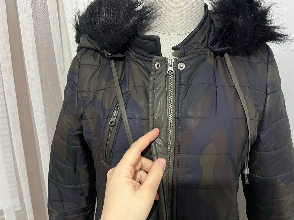 Kürk Detaylı kadın mont NİHAN - Görsel 3