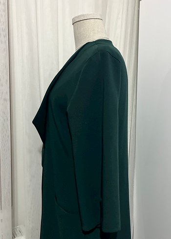 Kadın Yeşil Uzun üst giyim - Görsel 3