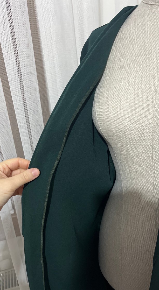 Kadın Yeşil Uzun üst giyim - Görsel 5