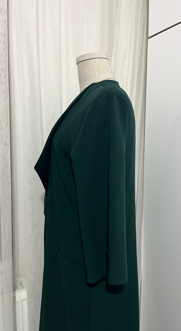 Kadın Yeşil Uzun üst giyim - Görsel 3