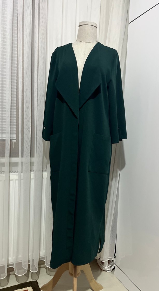 Kadın Yeşil Uzun üst giyim - Görsel 2
