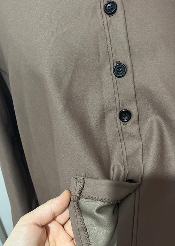 Bej Midi Düğmeli üst - Görsel 4