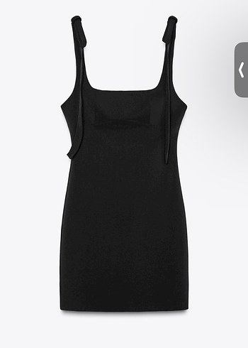 Zara Fiyonklu kısa elastik elbise