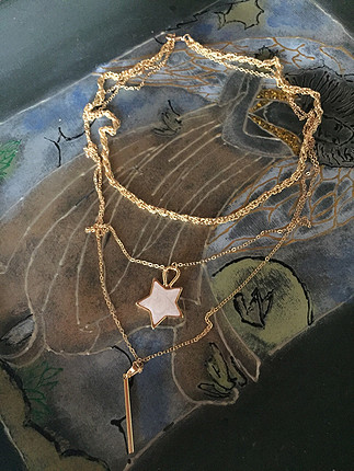 Accessorize Yıldız detaylı üçlü kolye 
