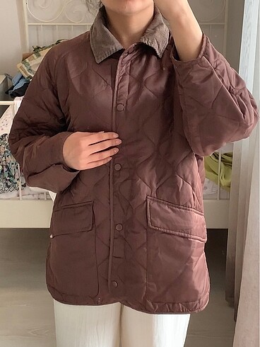 Pull&Bear Kapitone Uzun Oversize Ceket