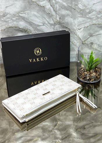 Vakko Kahverengi Desenli Deri Kadın Cüzdan - Görsel 5