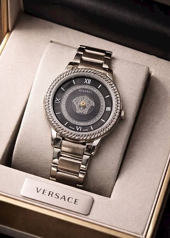 Versace Siyah Gotik Kadın Saat - Görsel 3