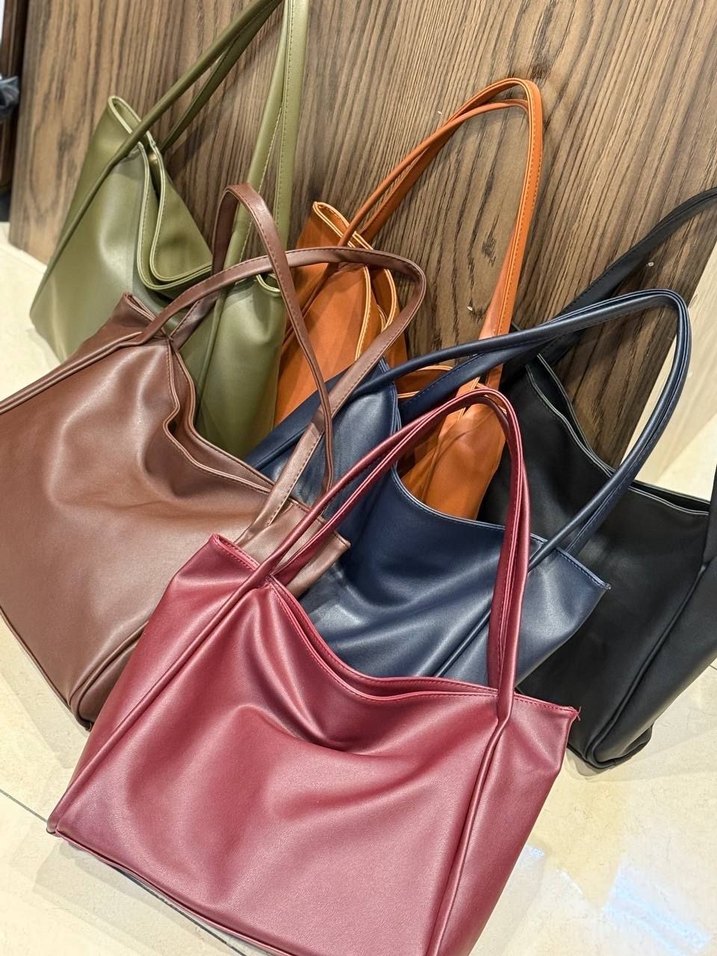 Kahverengi Deri Kadın Çanta - Görsel 2