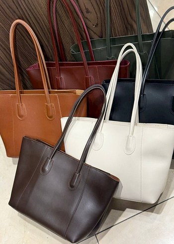 Kahverengi Deri Kadın Çanta - Görsel 3