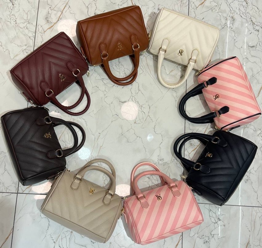 Pembe Zebra Desenli Kadın El Çantası - Görsel 5