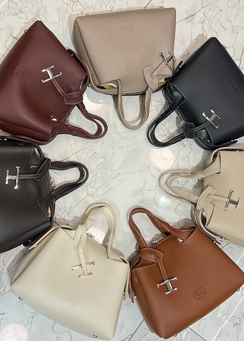 Bej Deri Kadın El Çantası - Görsel 3