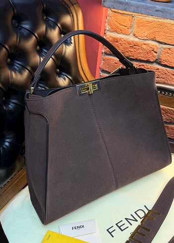 Mor Süet Fendi Kadın Çanta - Görsel 2