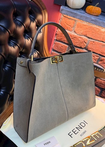 Mor Süet Fendi Kadın Çanta - Görsel 3