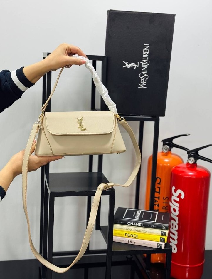 Siyah Deri Buckled Parisian Sokak Çantası - Görsel 2