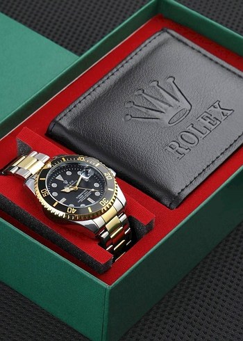 Rolex Erkek Klasik Mavi Saat - Görsel 2