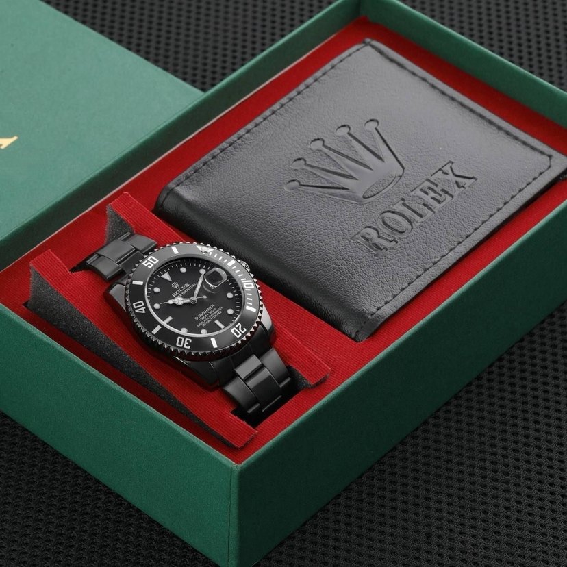 Rolex Erkek Klasik Mavi Saat - Görsel 5