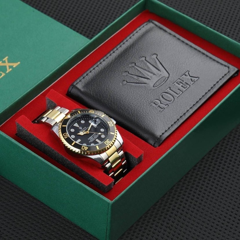 Rolex Erkek Klasik Mavi Saat - Görsel 2