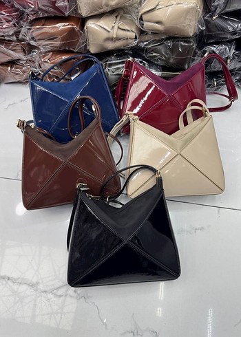 Altın Renk Deri Kadın Çanta - Görsel 3