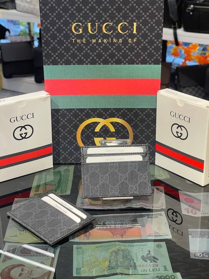Gucci Kadın Deri Baskılı Clutch Cüzdan - Görsel 2