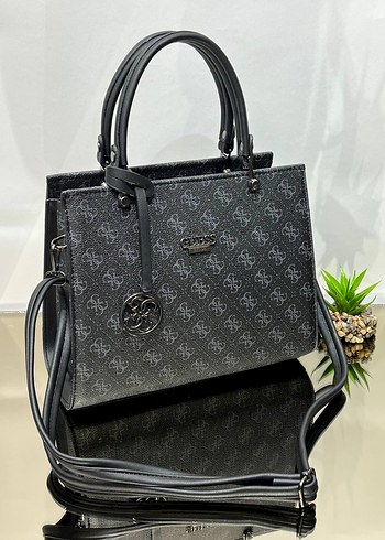 Gri Desenli Kadın İş Çantası momy - Görsel 4