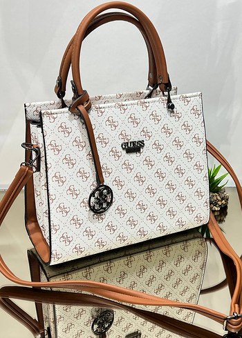 Gri Desenli Kadın İş Çantası momy - Görsel 3