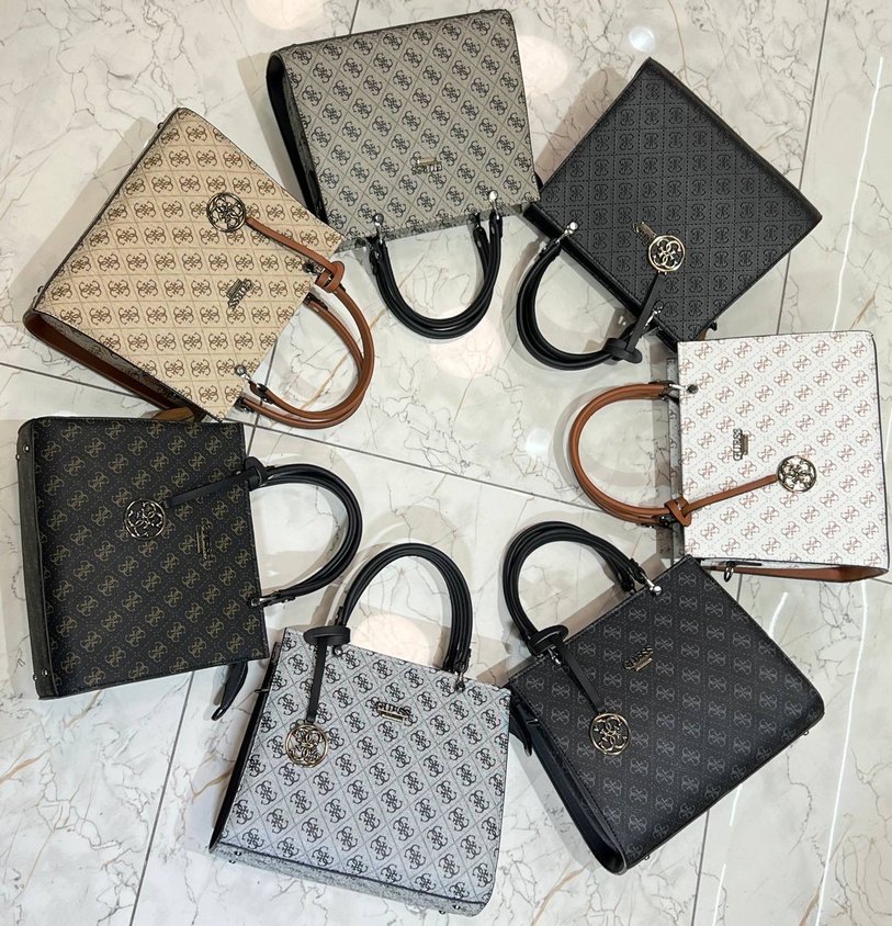 Gri Desenli Kadın İş Çantası momy - Görsel 5