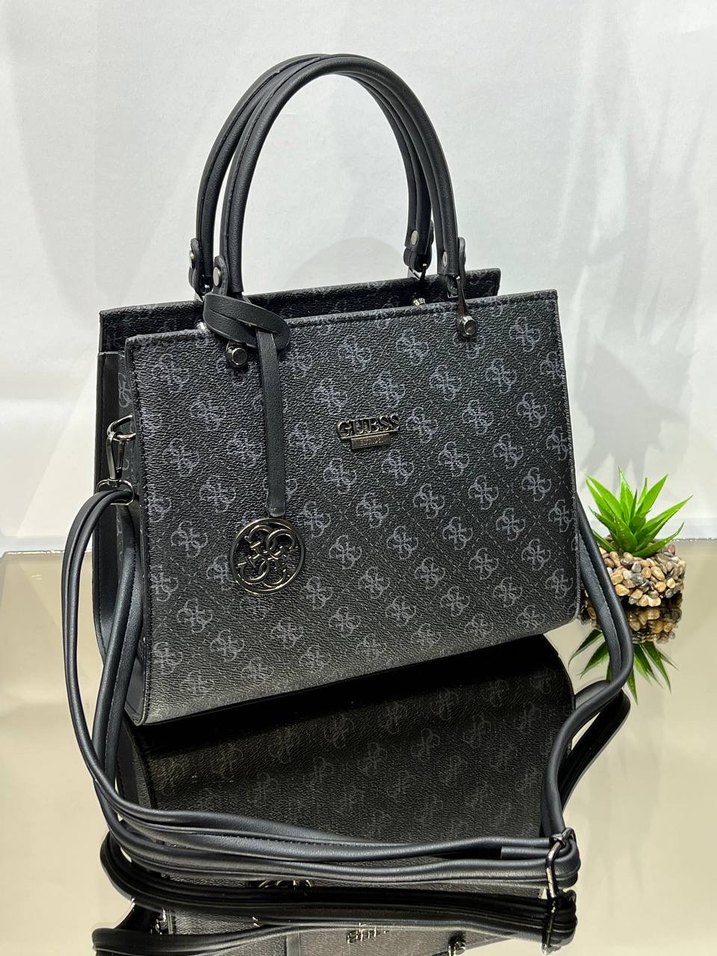 Gri Desenli Kadın İş Çantası momy - Görsel 4