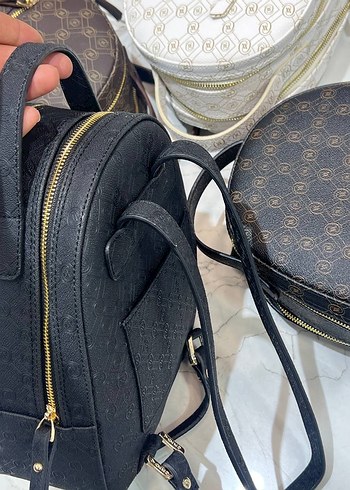 Beyaz Baskılı Kadın Sırt Çantası - Görsel 5