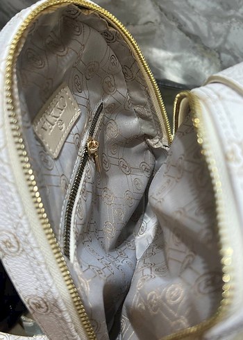 Beyaz Baskılı Kadın Sırt Çantası - Görsel 3