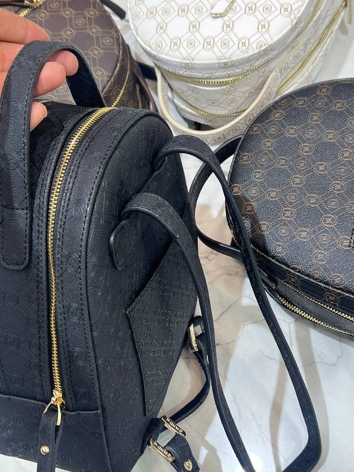 Beyaz Baskılı Kadın Sırt Çantası - Görsel 5