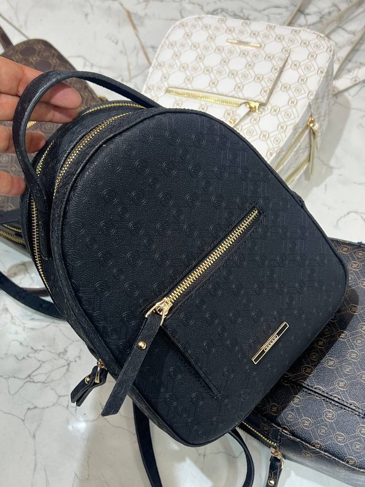 Beyaz Baskılı Kadın Sırt Çantası - Görsel 4