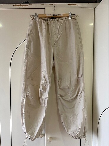 Krem Paraşüt Pantolon